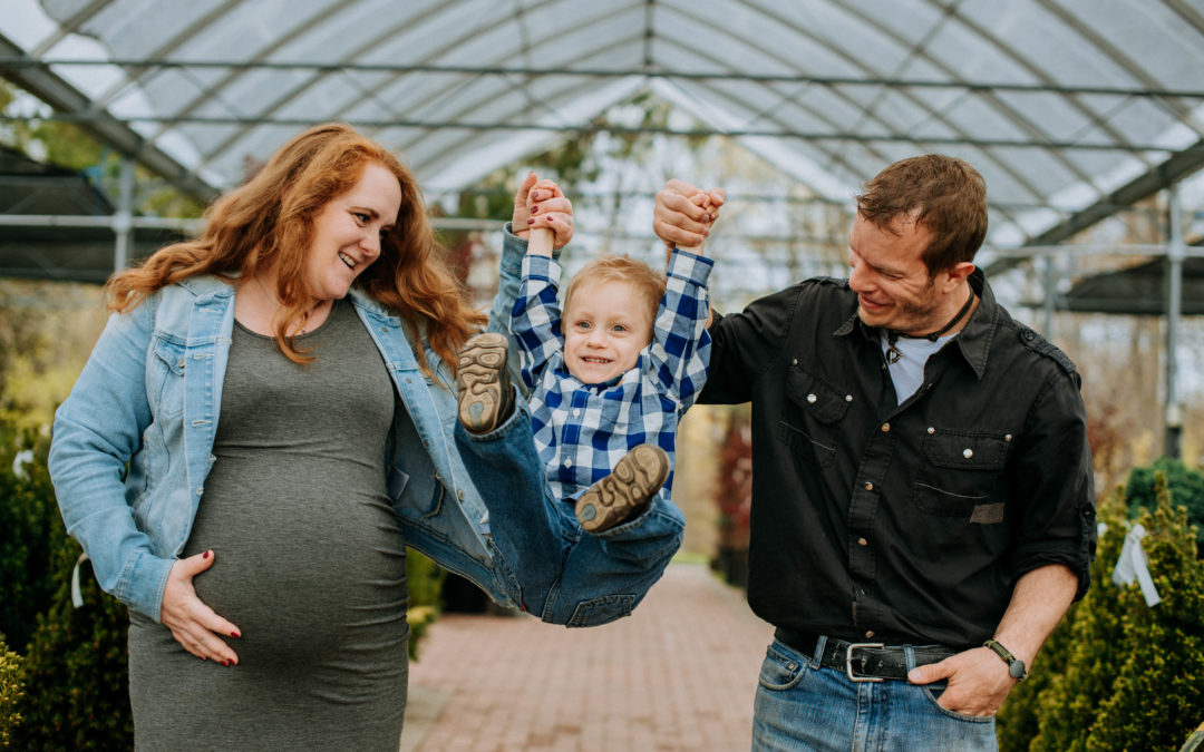 Green House Maternity Session